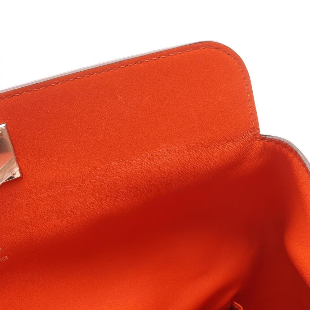 Hermes Toolbox 26 Handbag, Evercolor, Women's, Orange - Picture 6 of 15
